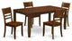 Lyfd5-Esp-W, 5-Piece Dining Room Set, Table With Leaf and 4 Chairs