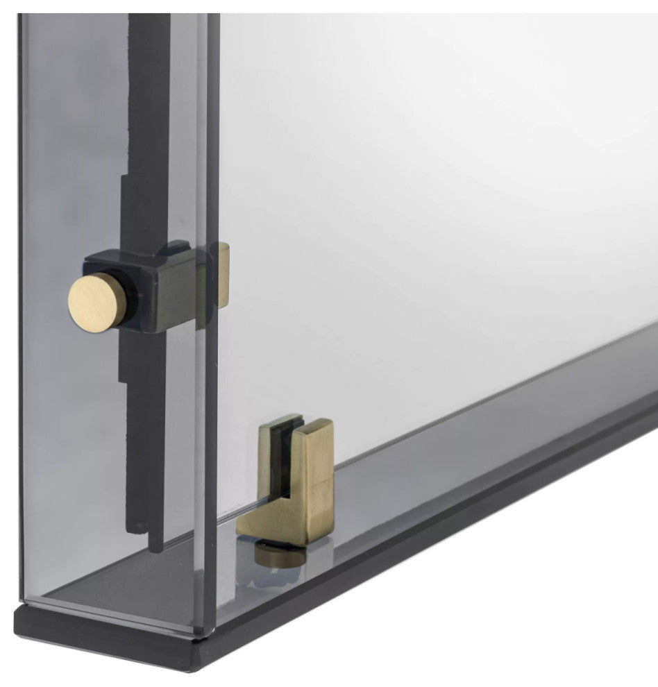 Smoke Glass Framed Mirror | Eichholtz Verona, Medium