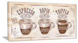 "Espresso Kraf Brown" Canvas Print