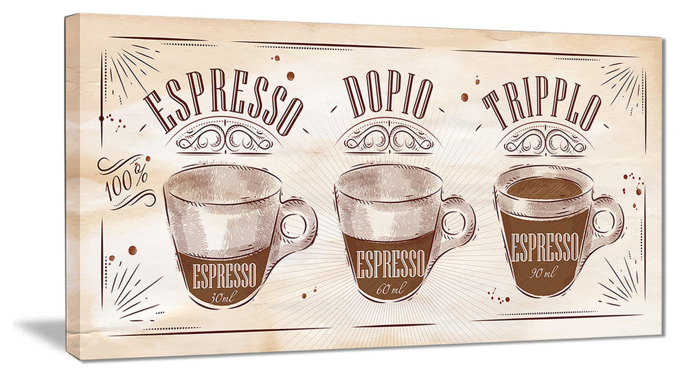"Espresso Kraf Brown" Canvas Print