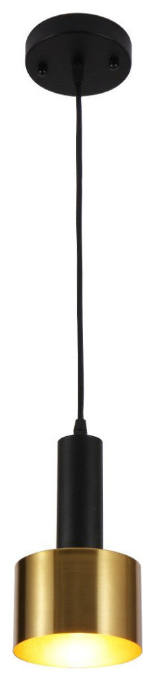 Modern Mini Pendant Light Island torch hanging light with Gold and Black finish