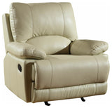 42" Beige Stylish Leather Reclining Chair