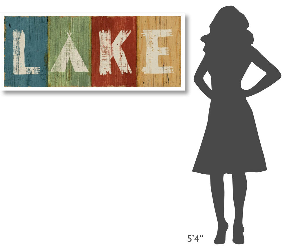 "Lake Lodge V" Digital Paper Print by Sue Schlabach, 52"x22"