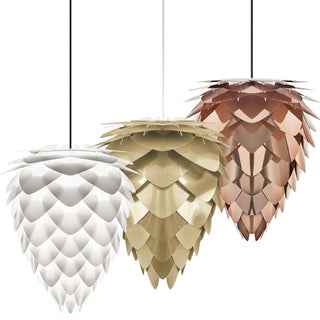 Conia Plug-In Pendant, White/White, Medium
