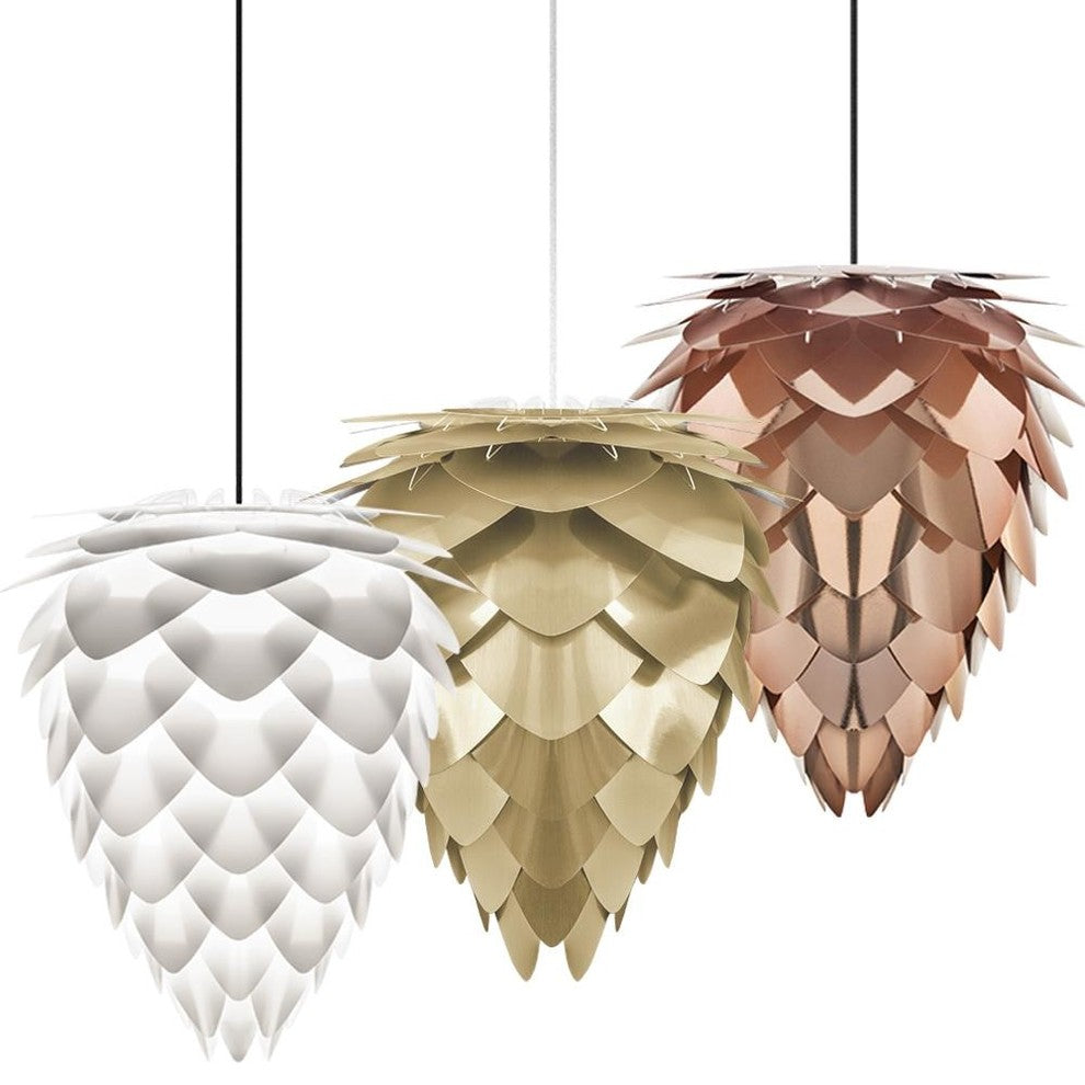 Conia Plug-In Pendant, White/White, Medium