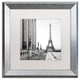 Alan Blaustein ''Tour Eiffel 5'' Art, Silver Frame, White Mat, 16x16