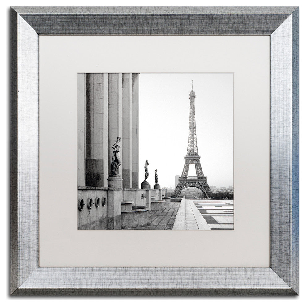 Alan Blaustein ''Tour Eiffel 5'' Art, Silver Frame, White Mat, 16x16