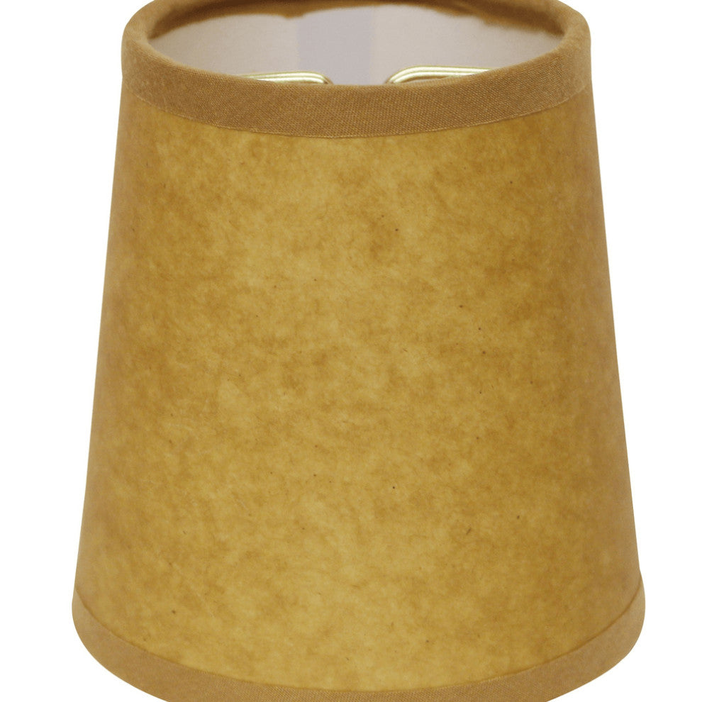 5" Canvas Set of 6 Chandelier Kraft Paper Lampshades