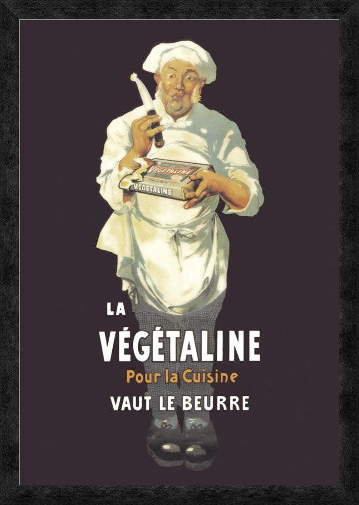 "La Vegetaline - Pour la Cuisine" Framed Canvas Giclee, 22"x32"
