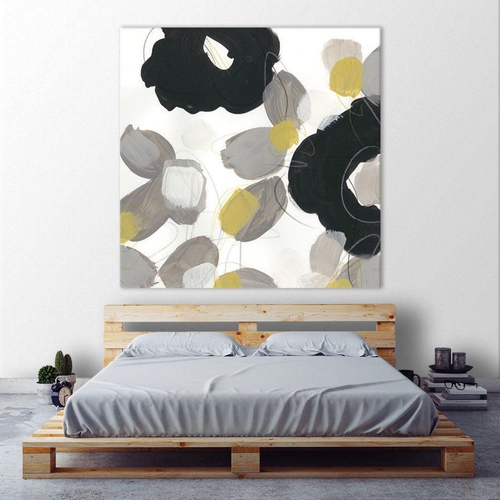 "Kinetic Flora IV" Fine Art Giant Canvas Print, 54"x54"