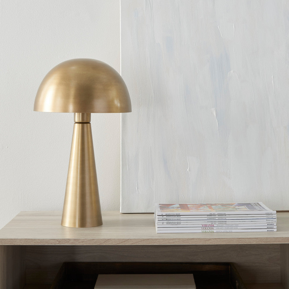 Nourison EPTS1 Table Lamp - Set of 2, Gold, 10" x 10" x 16"