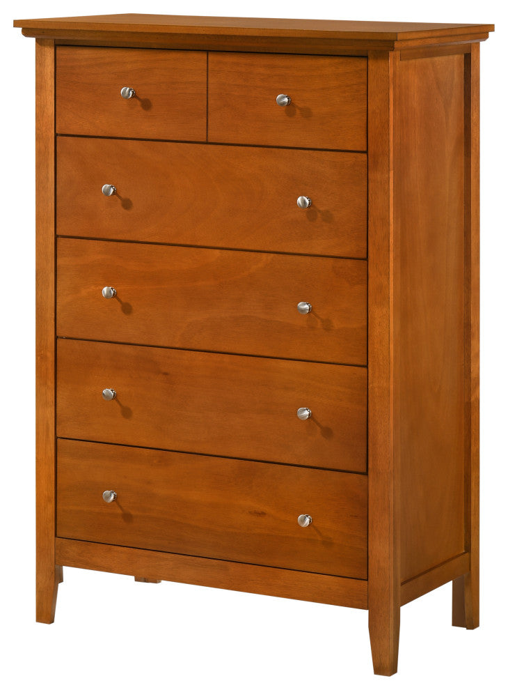 Hammond 5-drawer Wooden Chest Dresser, Oak