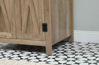 Home Living 19" Farmhouse Natural Oak-Light Bathroom Vanity