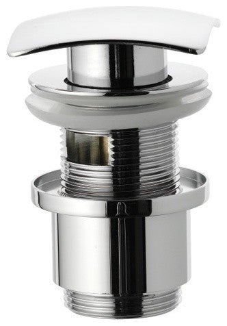 Square Click-Clack System With Overflow, Polished Chrome