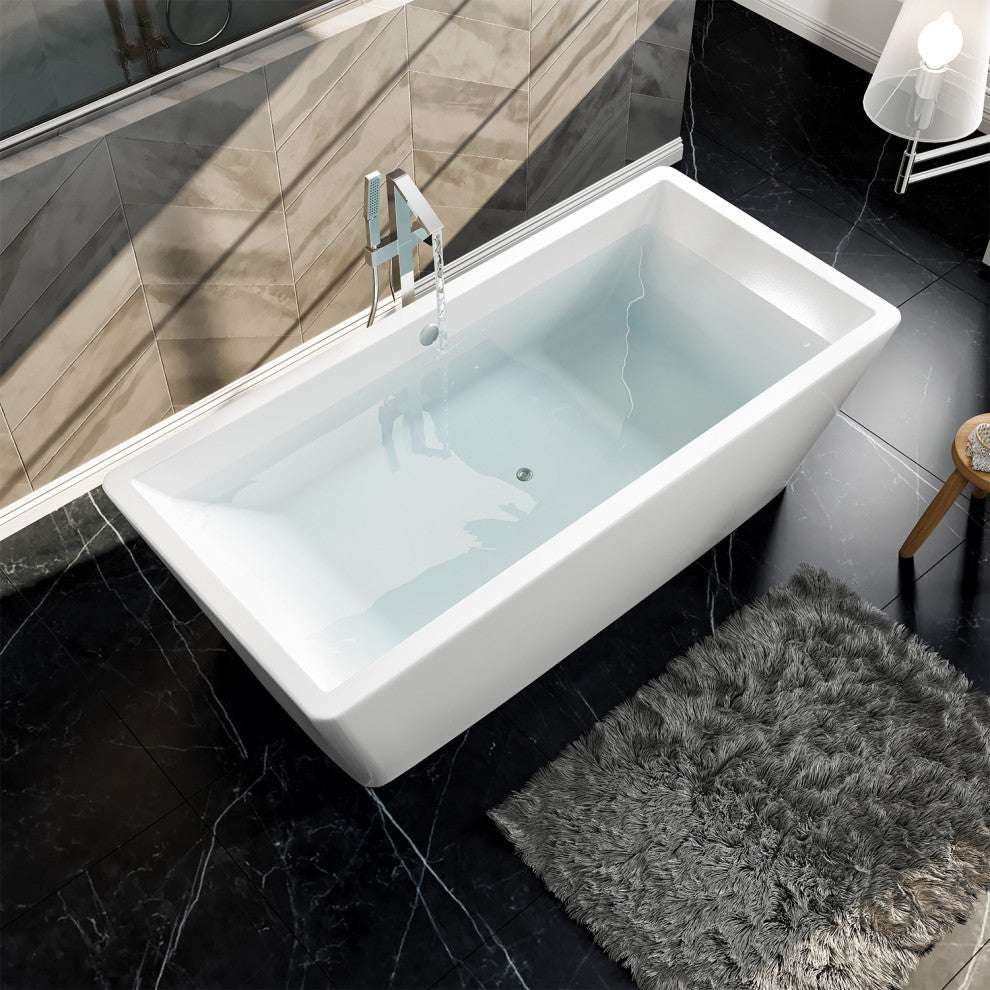 Eviva Rachel Free Standing 60" Acrylic Bathtub