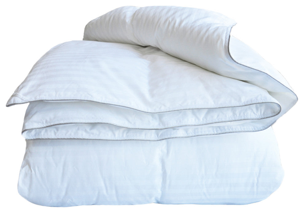 Natural Comfort 300TC Sateen White Down Alternative Duvet Insert, California King