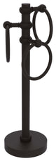 Vanity Top 3 Towel Ring with Twisted Accents, Oil Rubbed Bronze