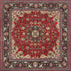 Ahgly Company Indoor Square Traditional Area Rugs, 3' Square