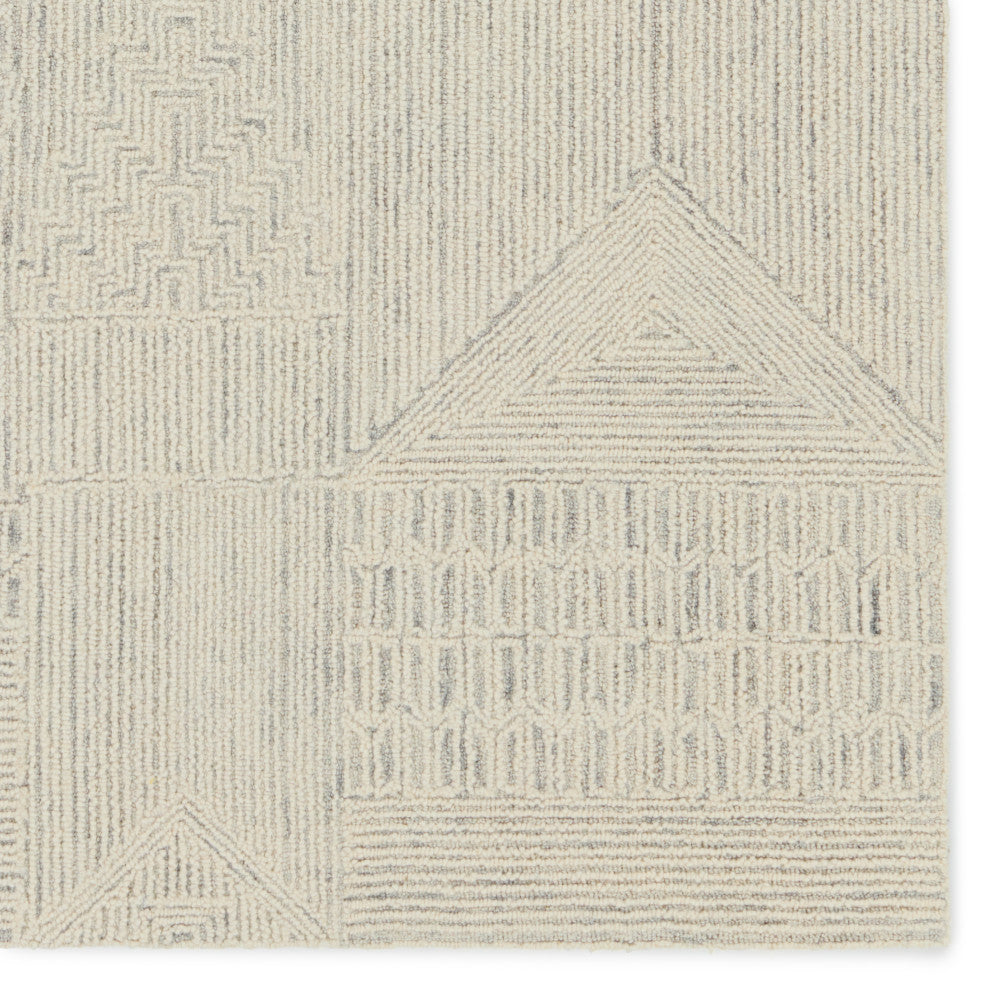 Jaipur Living Karim Handmade Striped Cream/ Light Gray Area Rug 6'X9'