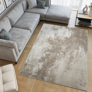 Machine Washable Liam Beige/Brown Rug