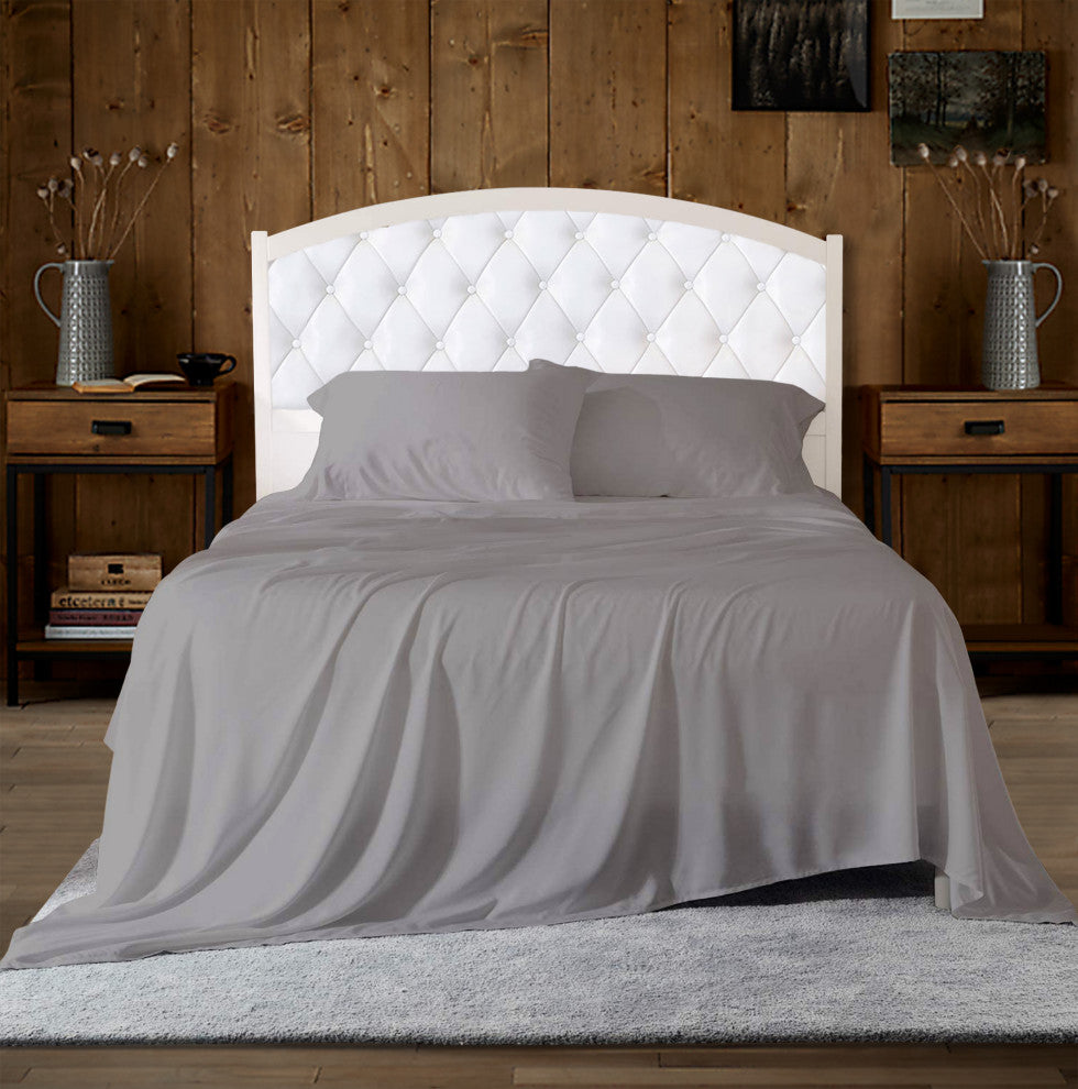 Organic Cotton Flat Sheet, Dark Gray, Full, 90"x105"