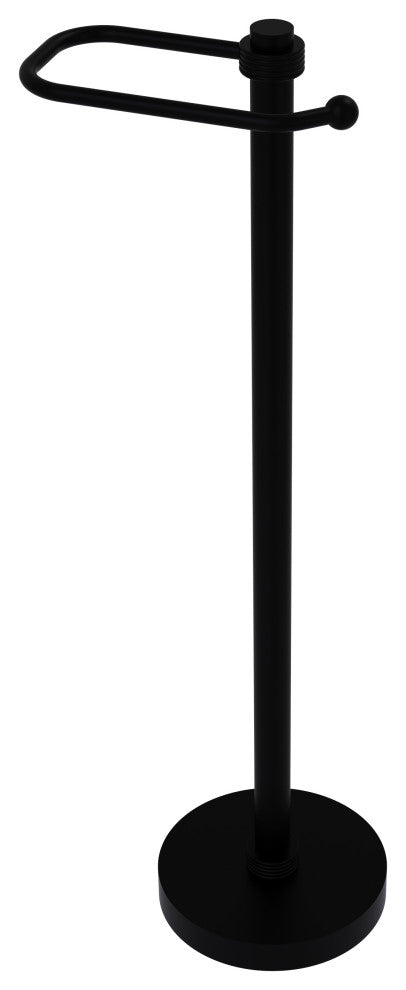 European Style Toilet Tissue Stand, Matte Black