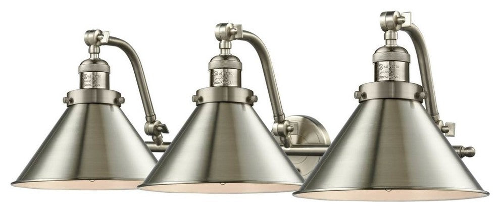 Innovations Lighting 515-3W-Sn-M10-Led 3 Light Dimmable Led Bathroom Fixture