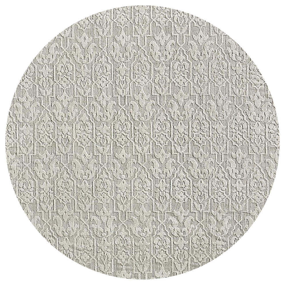 Ahgly Company Indoor Round Mid-Century Modern Area Rugs, 5' Round