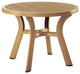 Truva Resin Round Dining Table 42 inch Teak Brown