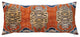 Cotton Velvet Tigers Pattern Lumbar Pillow, Multicolor