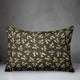 Songbird Pattern in Brown Throw Pillow