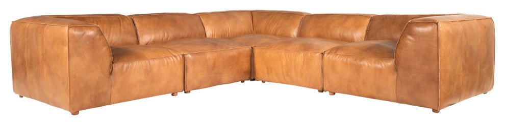 First of A Kind Luxe Classic L Modular Sectional Tan