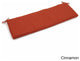57"x19" Outdoor Spun Polyester Loveseat Cushion, Cinnamon