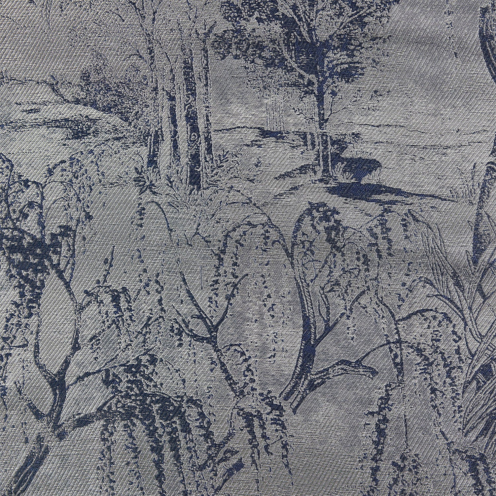 Pastoral Jacquard Euro Sham, 27"x27", 1 Piece, Silver