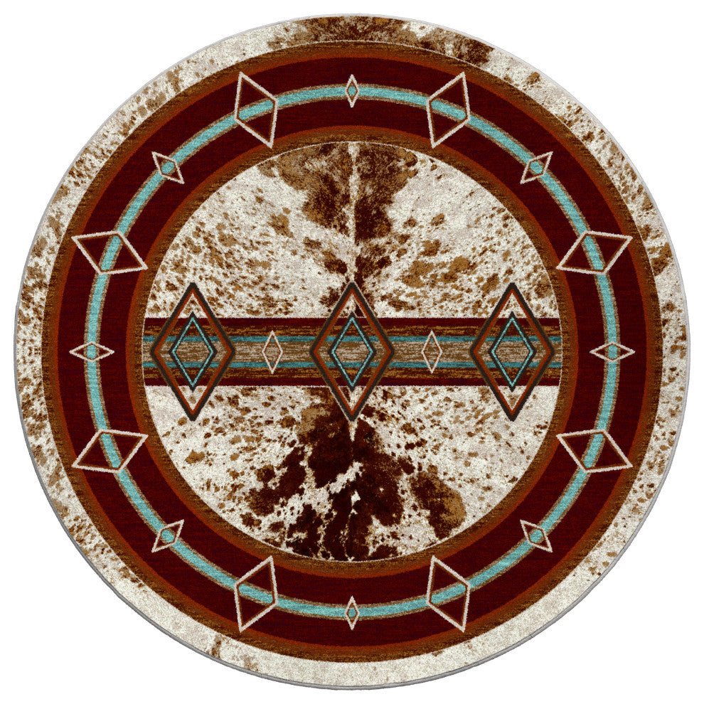 Fire Hide, Browns, 8' Round
