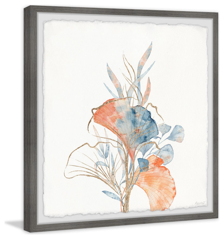 "Seaweed Bouquet" Framed Painting Print, 24x24