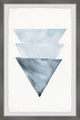 "Triangles Overlap" Framed Painting Print, 24"x36"