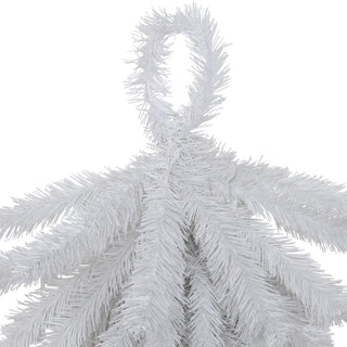 30" Snow White Artificial Teardrop Christmas Swag Unlit