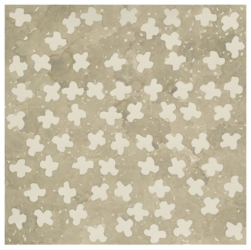 "Wishy Washy Grays III" Digital Paper Print by Shirley Novak, 38"x38"