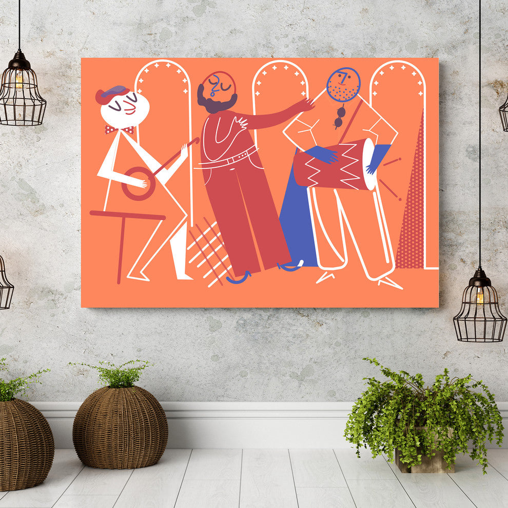 Mod Made "Bossa Nova" Canvas Wall Art, 11"x16"