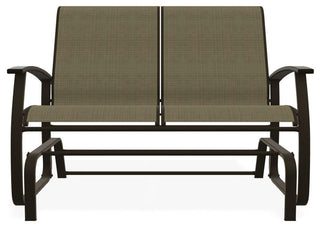 Belle Isle Sling 2-Seat Glider, Elevation Stone/Beachwood