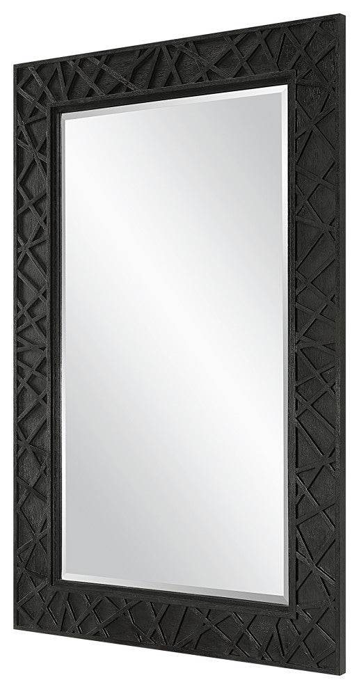 Uttermost 09803 Everest Satin Black Mirror