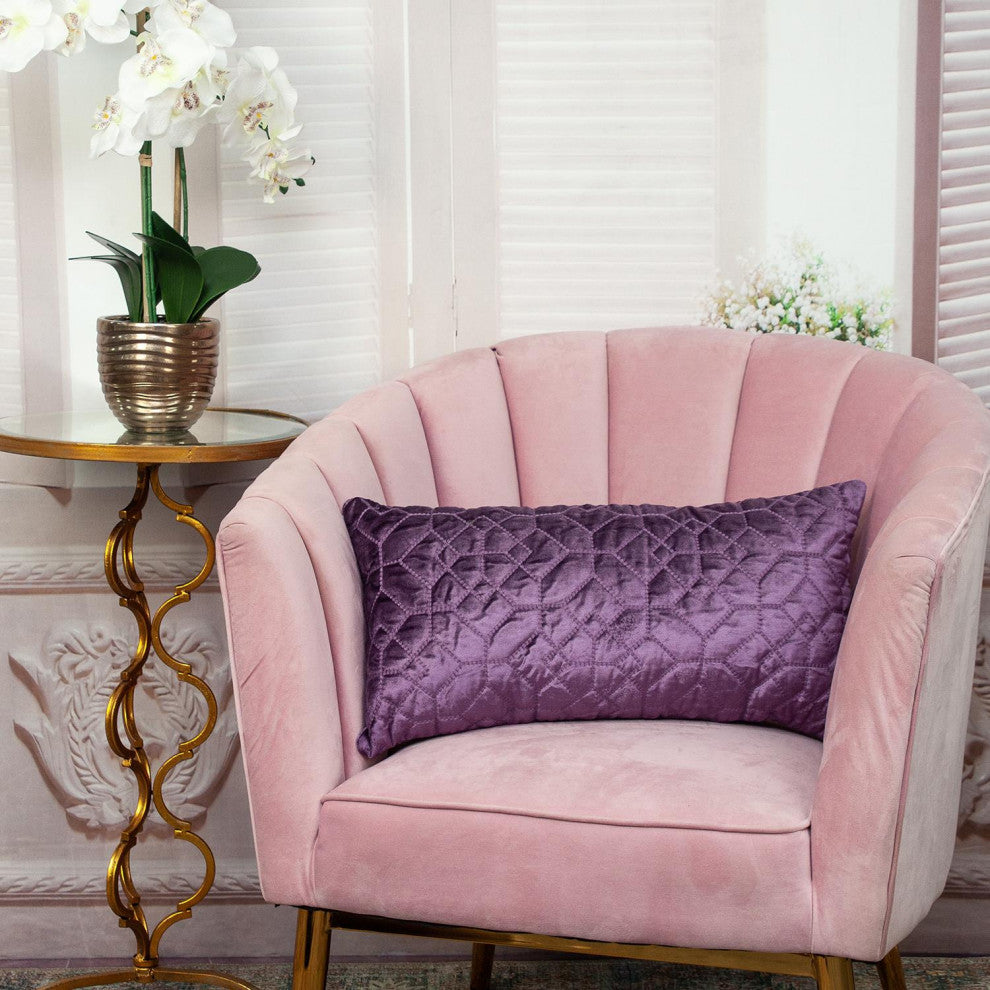 Parkland Collection Sora Purple Throw Pillow, Rectangle