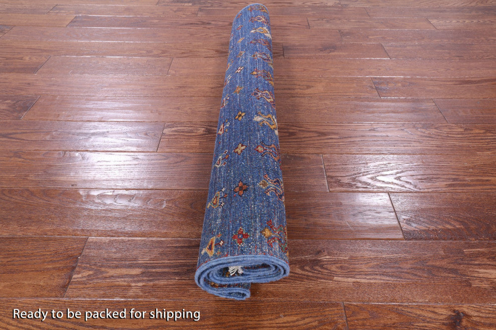 3' 5" X 5' 1" Handmade Super Kazak Khorjin Wool Rug Q10027