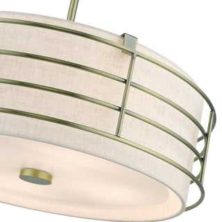 Blanchard 4-Light Antique Brass Pendant Chandelier