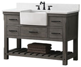 Wesley 48" Bathroom Vanity, Weathered Gray