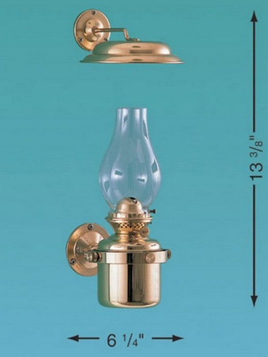 Weems and Plath Gimbal Oil Lamp With Smoke Bell