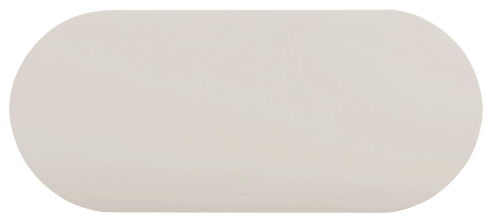 Bella Cream Oval Coffee Table Cream