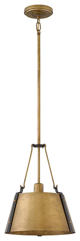 Hinkley Lighting 3397 Cartwright 1 Light 11-1/2"W Pendant - Rustic Brass