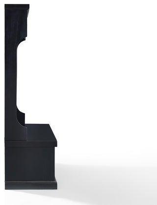 Seaside Hall Tree, Distressed Black Finish, Distressed Black Finish